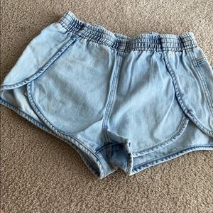 denim shorts